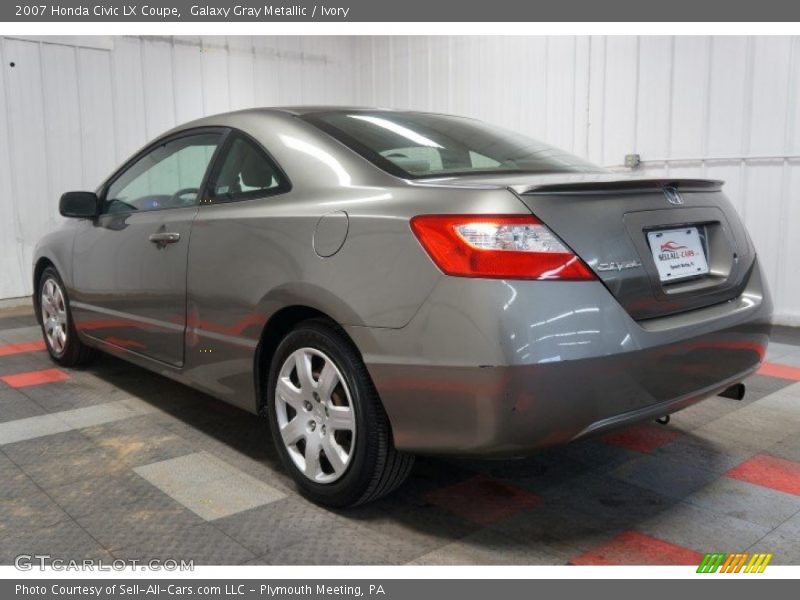 Galaxy Gray Metallic / Ivory 2007 Honda Civic LX Coupe