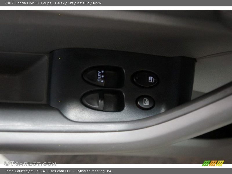 Galaxy Gray Metallic / Ivory 2007 Honda Civic LX Coupe