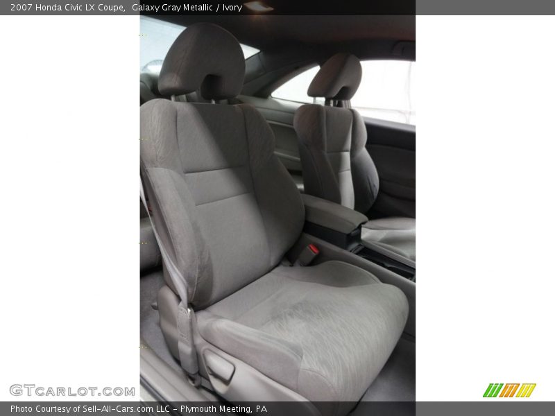 Galaxy Gray Metallic / Ivory 2007 Honda Civic LX Coupe