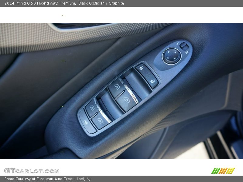 Black Obsidian / Graphite 2014 Infiniti Q 50 Hybrid AWD Premium
