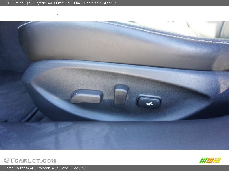 Black Obsidian / Graphite 2014 Infiniti Q 50 Hybrid AWD Premium