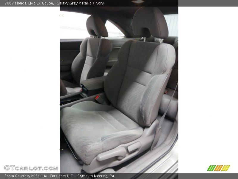 Galaxy Gray Metallic / Ivory 2007 Honda Civic LX Coupe