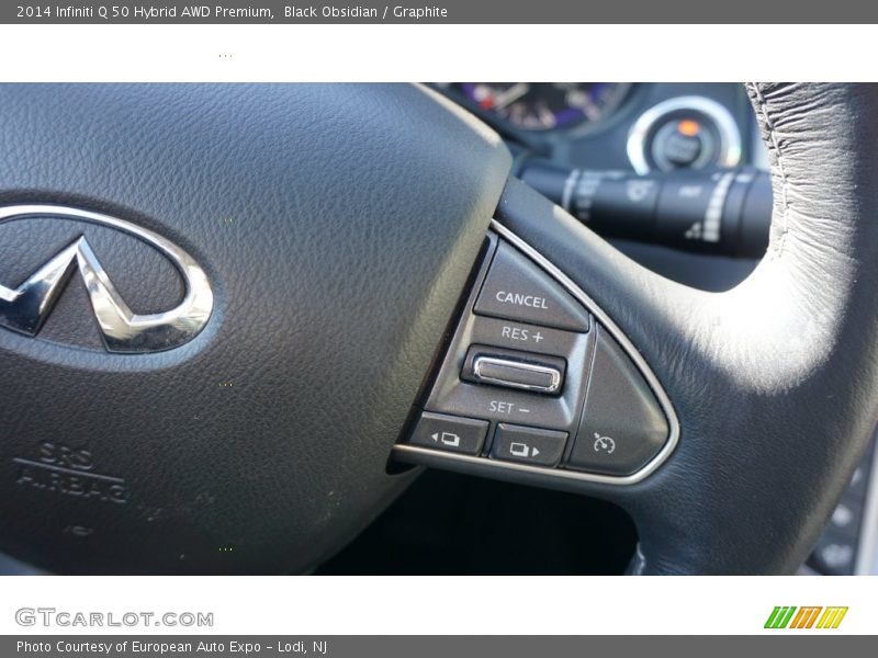 Black Obsidian / Graphite 2014 Infiniti Q 50 Hybrid AWD Premium