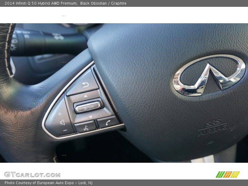 Black Obsidian / Graphite 2014 Infiniti Q 50 Hybrid AWD Premium