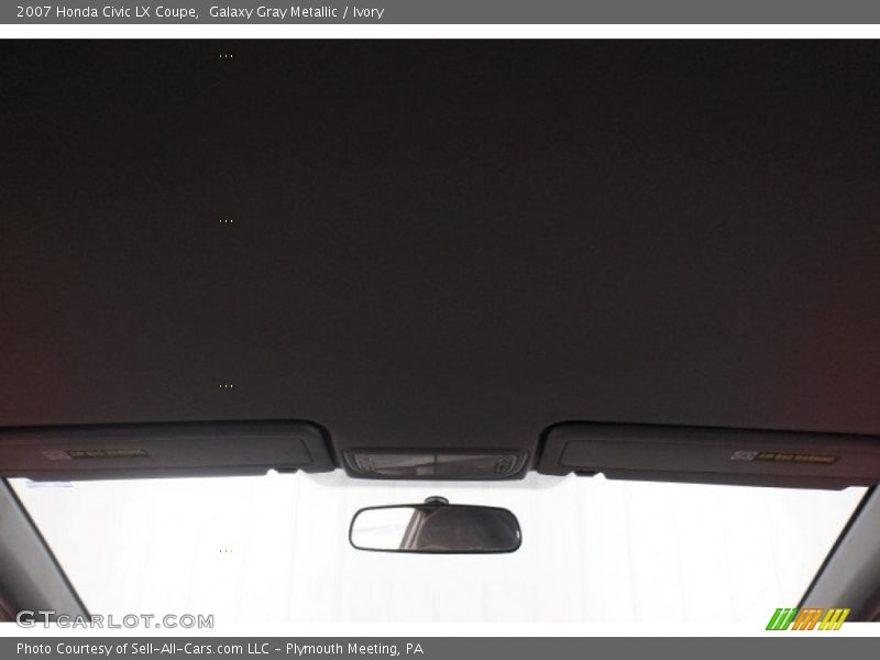 Galaxy Gray Metallic / Ivory 2007 Honda Civic LX Coupe