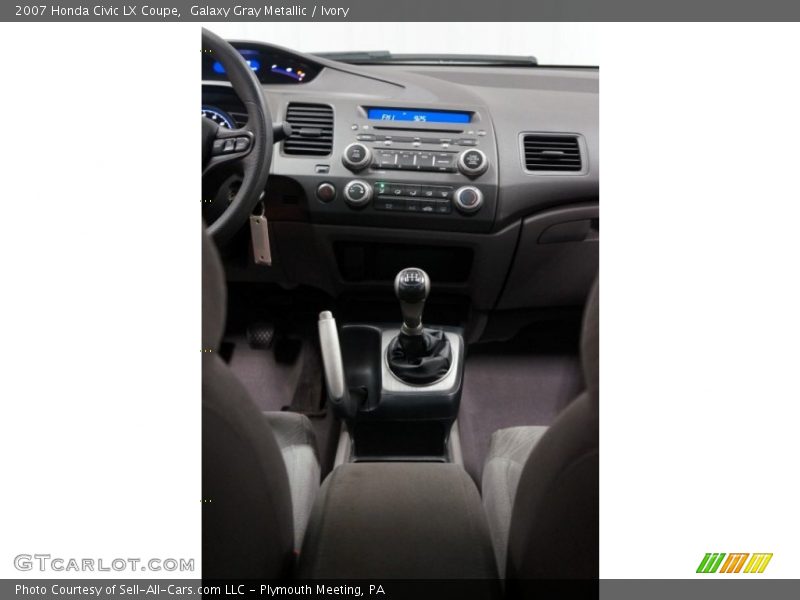 Galaxy Gray Metallic / Ivory 2007 Honda Civic LX Coupe