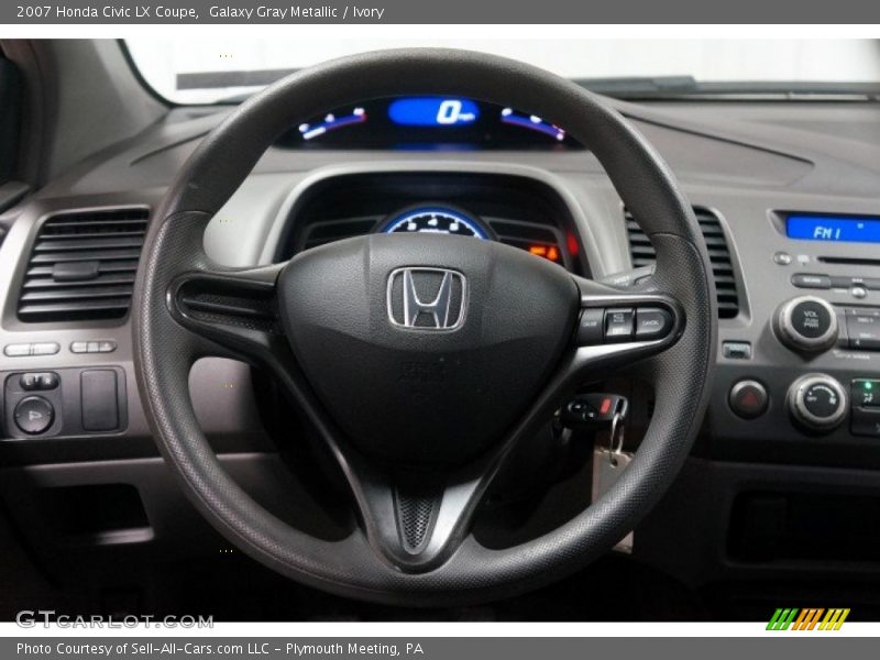 Galaxy Gray Metallic / Ivory 2007 Honda Civic LX Coupe