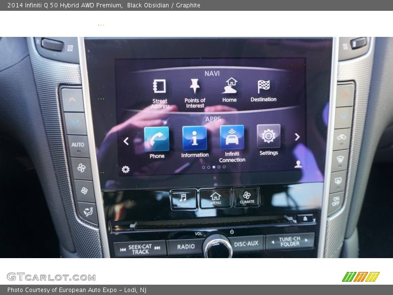 Black Obsidian / Graphite 2014 Infiniti Q 50 Hybrid AWD Premium