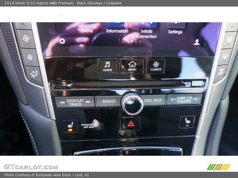 Black Obsidian / Graphite 2014 Infiniti Q 50 Hybrid AWD Premium