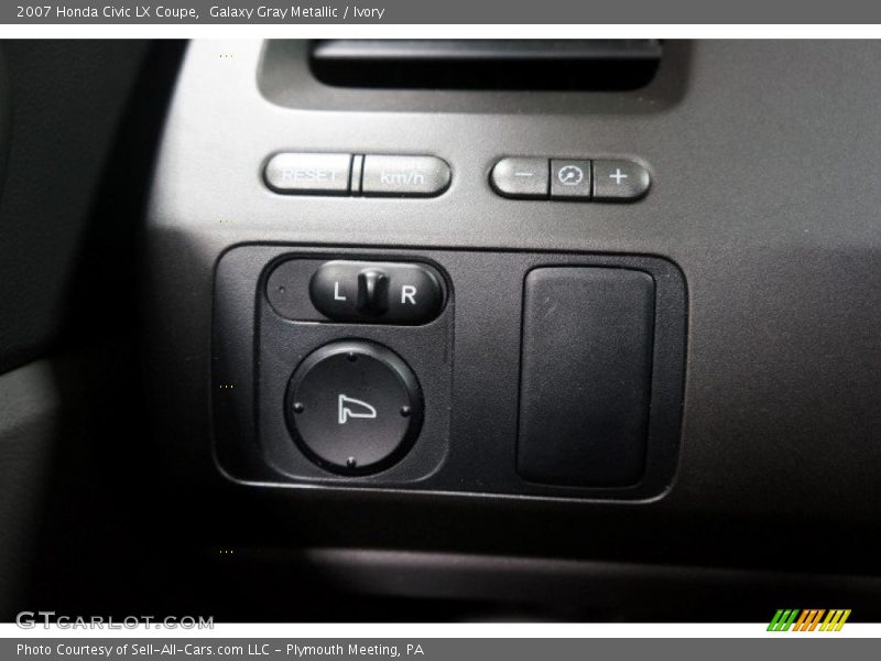 Galaxy Gray Metallic / Ivory 2007 Honda Civic LX Coupe