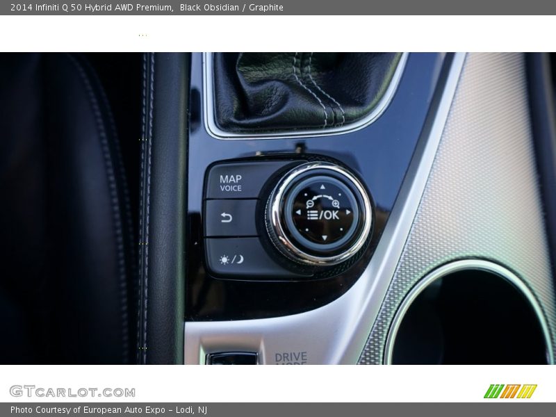 Black Obsidian / Graphite 2014 Infiniti Q 50 Hybrid AWD Premium