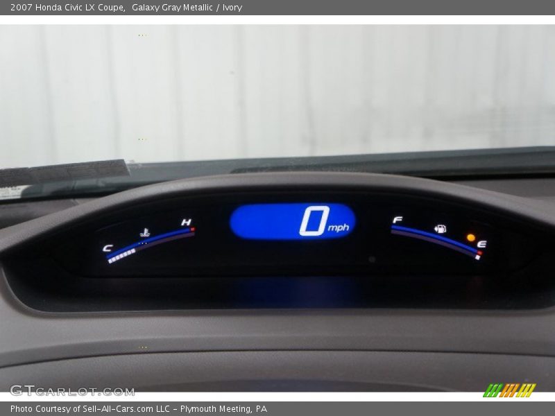 Galaxy Gray Metallic / Ivory 2007 Honda Civic LX Coupe