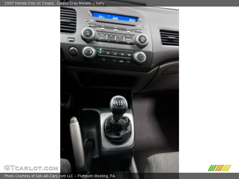 Galaxy Gray Metallic / Ivory 2007 Honda Civic LX Coupe