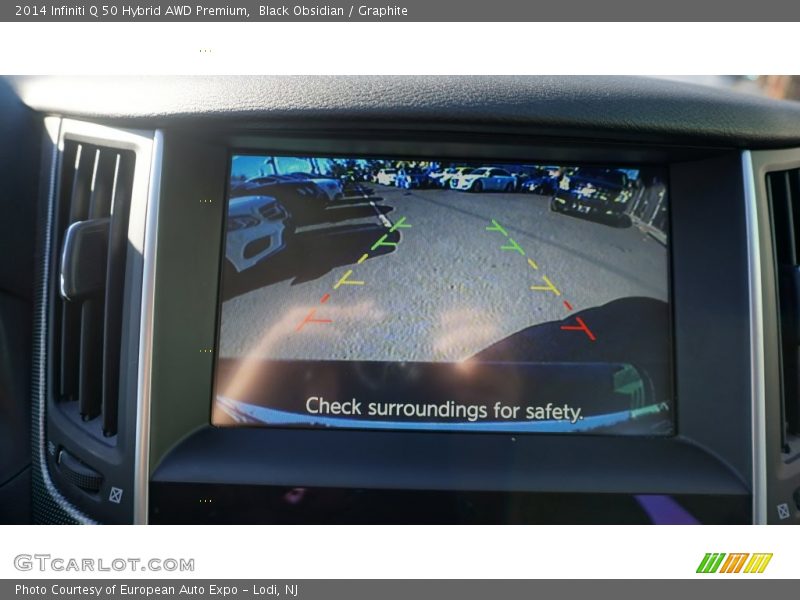 Black Obsidian / Graphite 2014 Infiniti Q 50 Hybrid AWD Premium