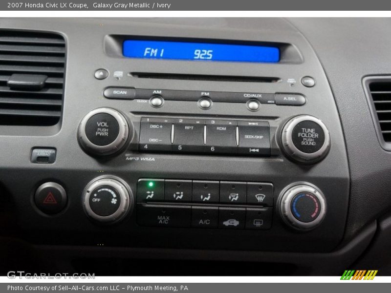 Galaxy Gray Metallic / Ivory 2007 Honda Civic LX Coupe