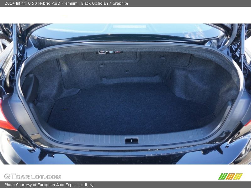 Black Obsidian / Graphite 2014 Infiniti Q 50 Hybrid AWD Premium