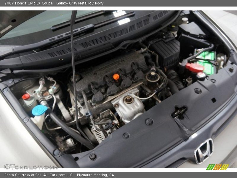 Galaxy Gray Metallic / Ivory 2007 Honda Civic LX Coupe