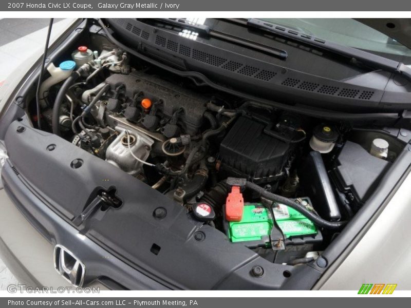 Galaxy Gray Metallic / Ivory 2007 Honda Civic LX Coupe