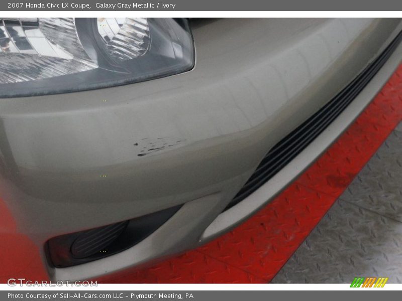 Galaxy Gray Metallic / Ivory 2007 Honda Civic LX Coupe