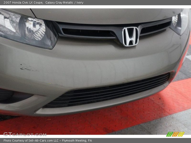 Galaxy Gray Metallic / Ivory 2007 Honda Civic LX Coupe
