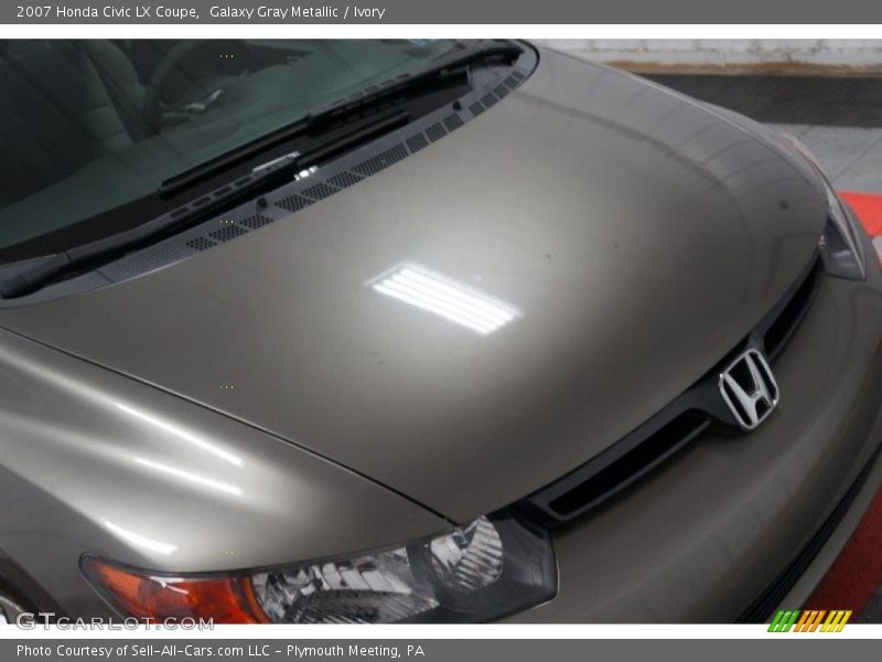 Galaxy Gray Metallic / Ivory 2007 Honda Civic LX Coupe