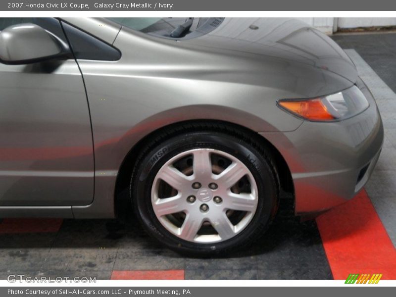 Galaxy Gray Metallic / Ivory 2007 Honda Civic LX Coupe