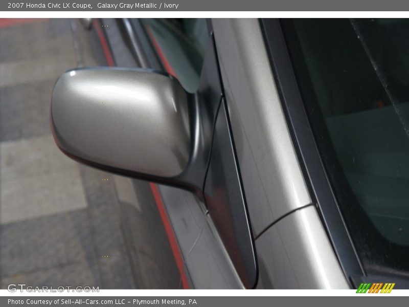 Galaxy Gray Metallic / Ivory 2007 Honda Civic LX Coupe
