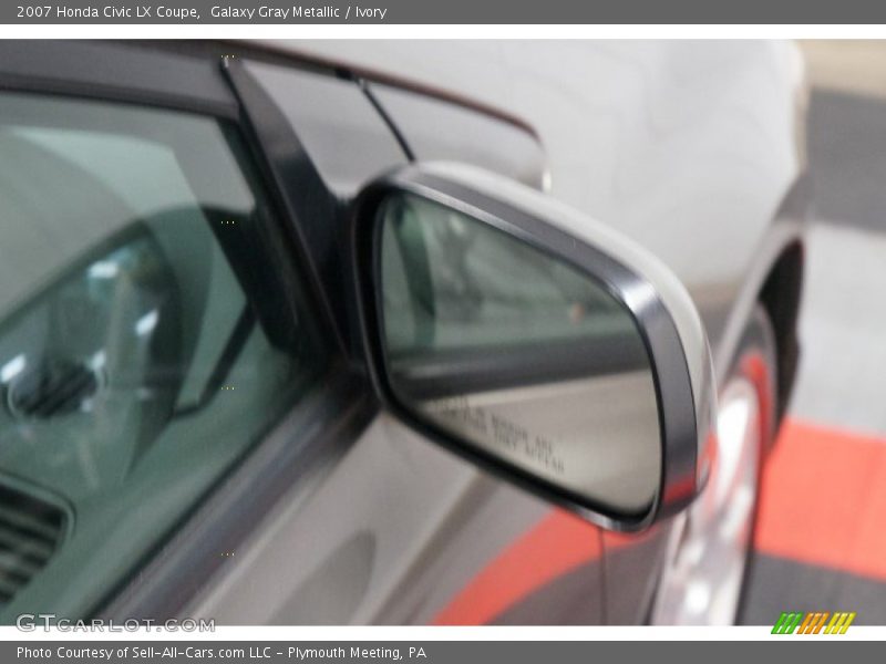 Galaxy Gray Metallic / Ivory 2007 Honda Civic LX Coupe