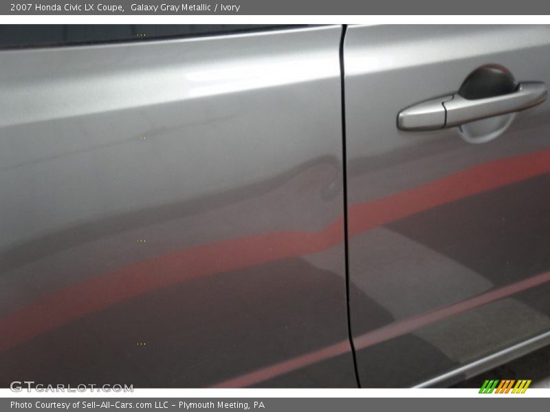 Galaxy Gray Metallic / Ivory 2007 Honda Civic LX Coupe