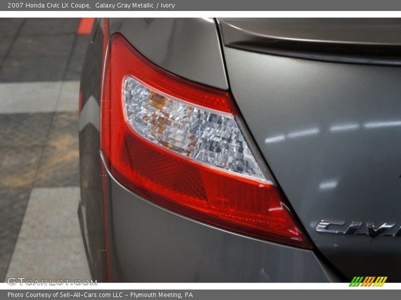 Galaxy Gray Metallic / Ivory 2007 Honda Civic LX Coupe