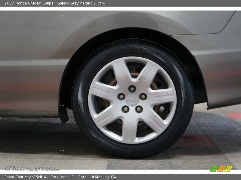 Galaxy Gray Metallic / Ivory 2007 Honda Civic LX Coupe