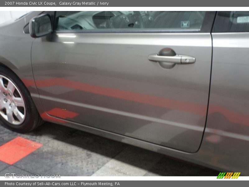 Galaxy Gray Metallic / Ivory 2007 Honda Civic LX Coupe