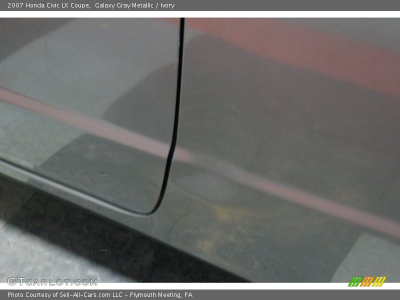 Galaxy Gray Metallic / Ivory 2007 Honda Civic LX Coupe