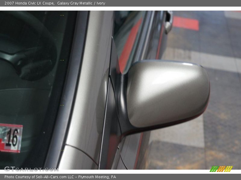 Galaxy Gray Metallic / Ivory 2007 Honda Civic LX Coupe