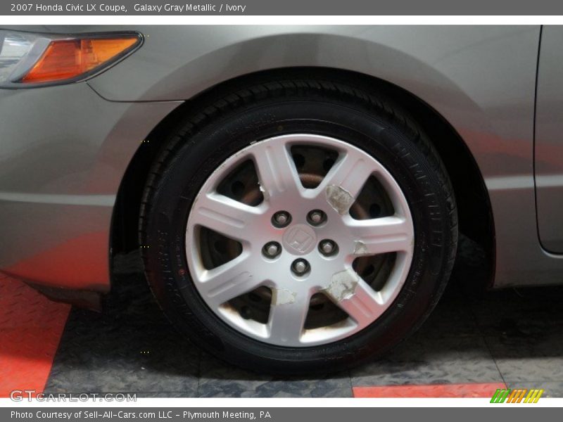 Galaxy Gray Metallic / Ivory 2007 Honda Civic LX Coupe