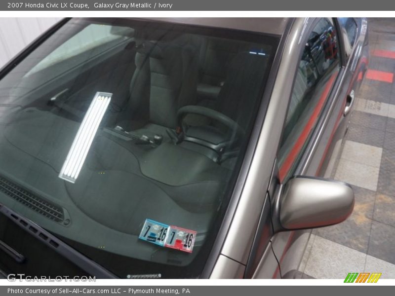 Galaxy Gray Metallic / Ivory 2007 Honda Civic LX Coupe