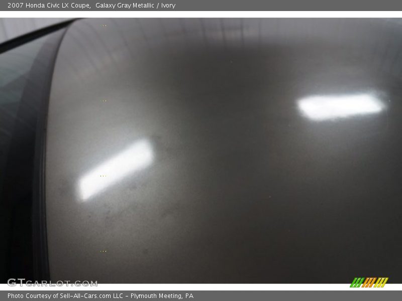 Galaxy Gray Metallic / Ivory 2007 Honda Civic LX Coupe