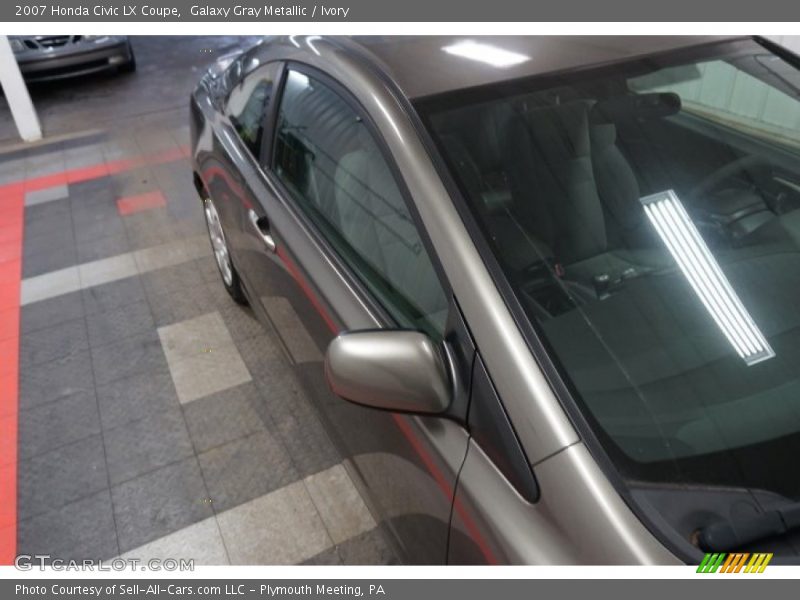 Galaxy Gray Metallic / Ivory 2007 Honda Civic LX Coupe