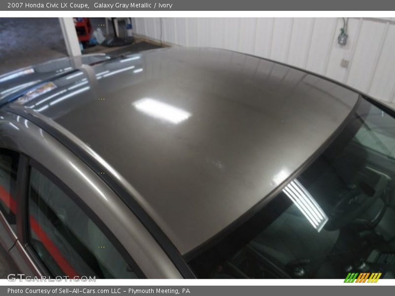 Galaxy Gray Metallic / Ivory 2007 Honda Civic LX Coupe