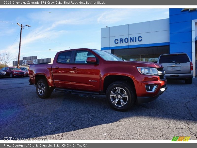 Red Rock Metallic / Jet Black 2016 Chevrolet Colorado Z71 Crew Cab