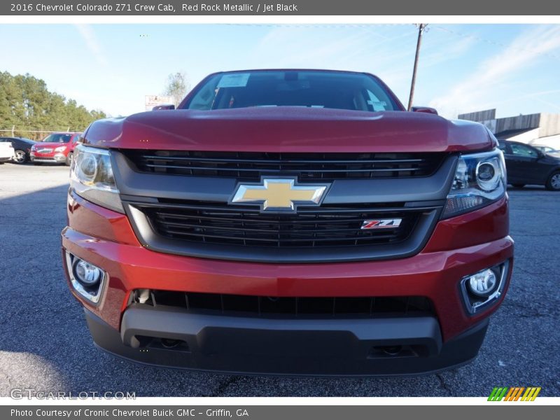 Red Rock Metallic / Jet Black 2016 Chevrolet Colorado Z71 Crew Cab