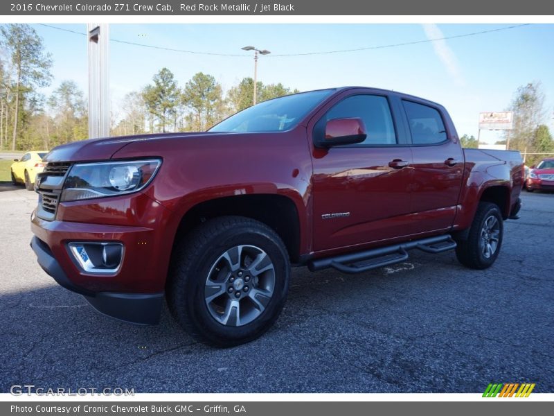 Red Rock Metallic / Jet Black 2016 Chevrolet Colorado Z71 Crew Cab