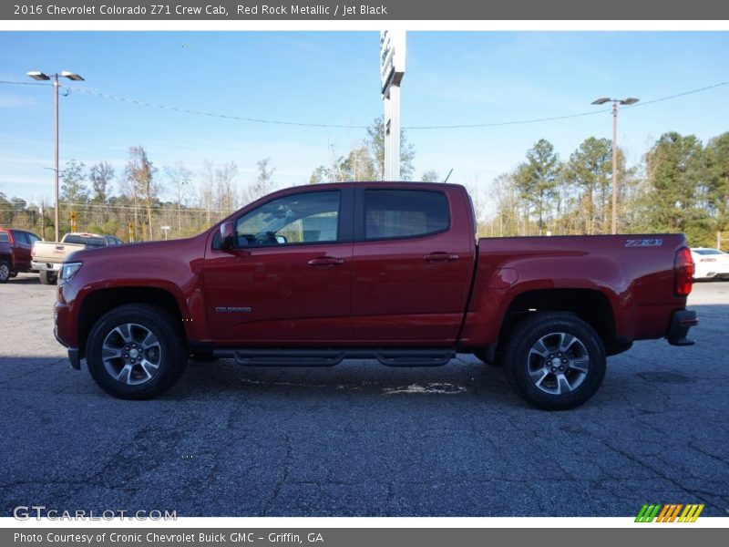 Red Rock Metallic / Jet Black 2016 Chevrolet Colorado Z71 Crew Cab