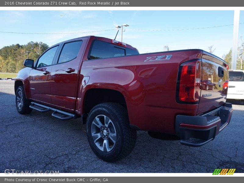 Red Rock Metallic / Jet Black 2016 Chevrolet Colorado Z71 Crew Cab