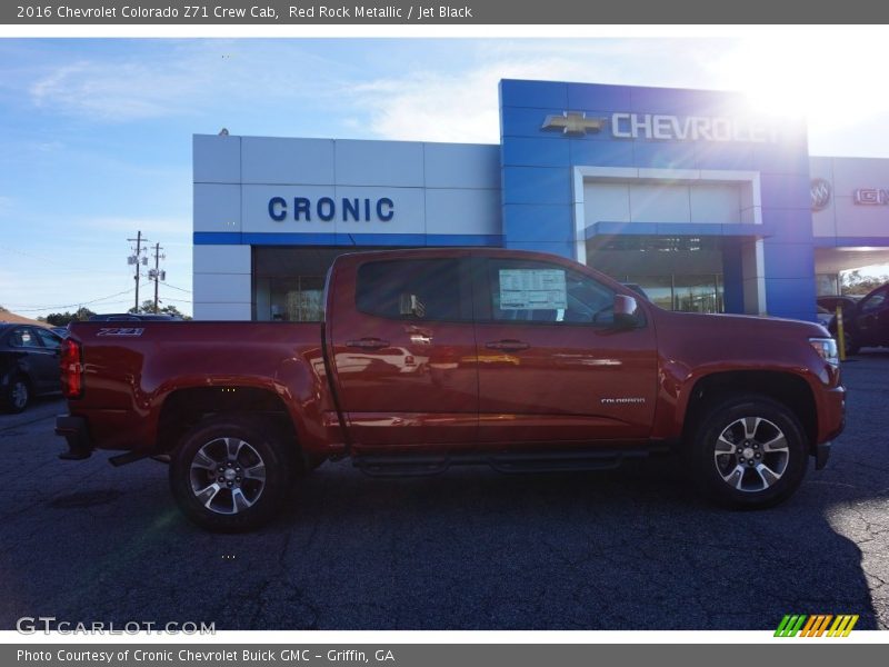Red Rock Metallic / Jet Black 2016 Chevrolet Colorado Z71 Crew Cab
