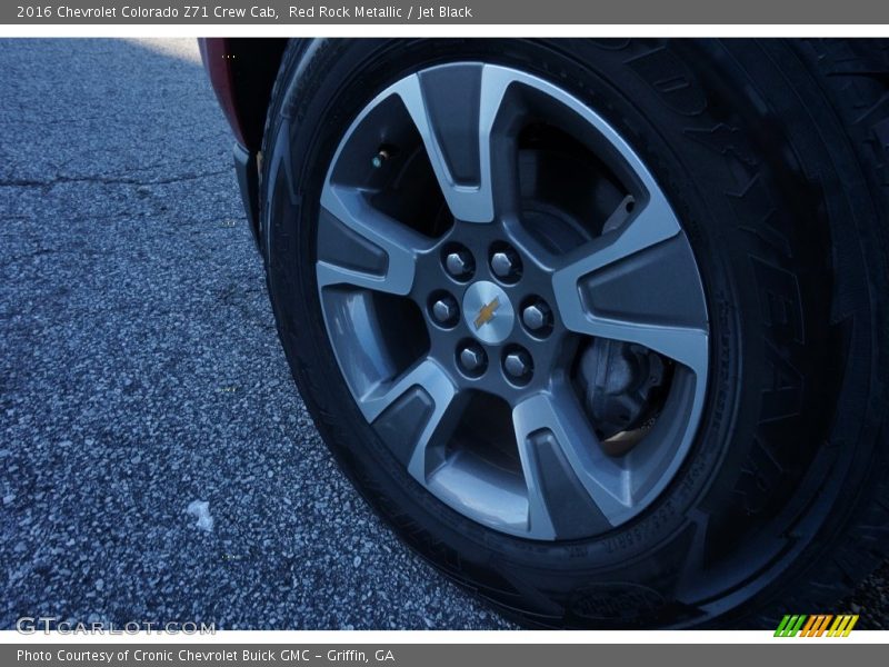 Red Rock Metallic / Jet Black 2016 Chevrolet Colorado Z71 Crew Cab