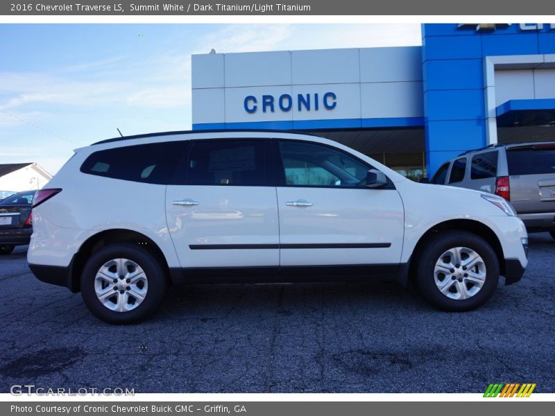 Summit White / Dark Titanium/Light Titanium 2016 Chevrolet Traverse LS