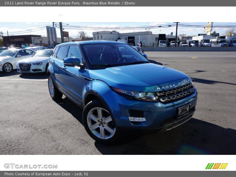 Mauritius Blue Metallic / Ebony 2013 Land Rover Range Rover Evoque Pure