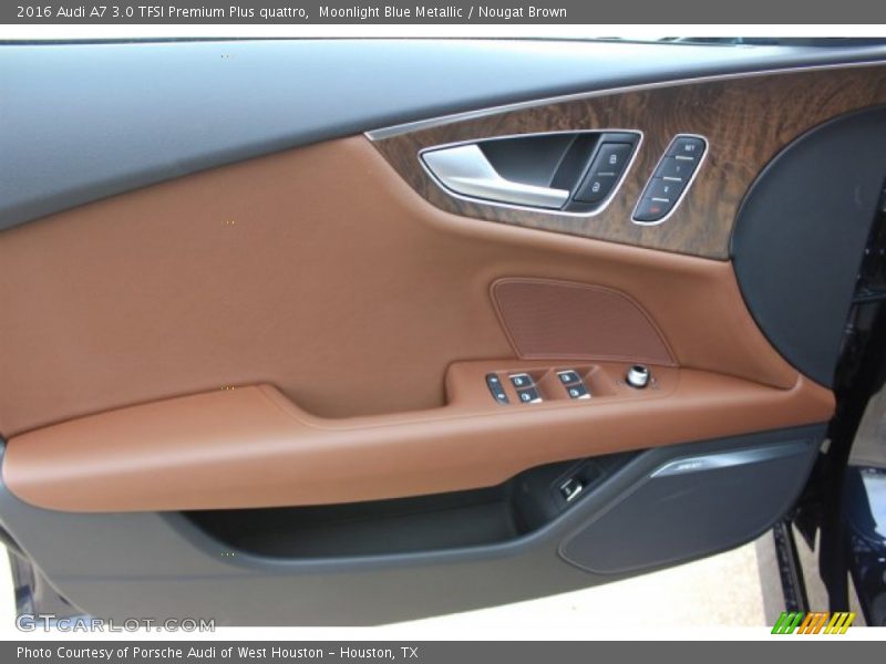 Moonlight Blue Metallic / Nougat Brown 2016 Audi A7 3.0 TFSI Premium Plus quattro