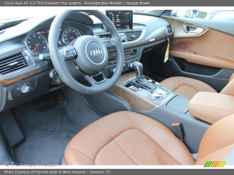 Moonlight Blue Metallic / Nougat Brown 2016 Audi A7 3.0 TFSI Premium Plus quattro